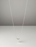 Silver Meridian Fan Pendant Necklace